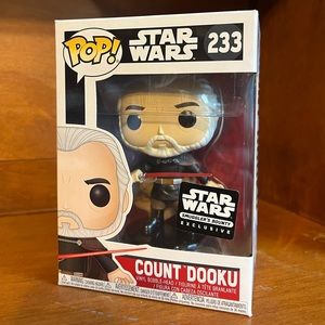 Count Dooku Funko Pop 233 Star Wars Smuggler’s Bounty Exclusive Unopened